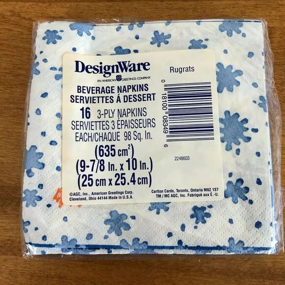 NEW Rugrats Halloween Party Set Tablecloths x2 Paper Napkins Nickelodeon VINTAGE - Picture 6 of 6